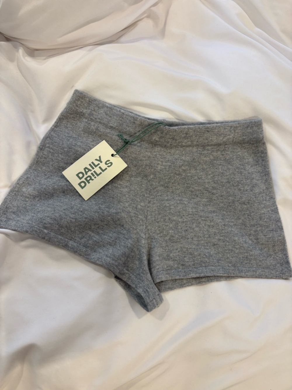 Daily Drills Women's Light Gray Cashmere Micro Short